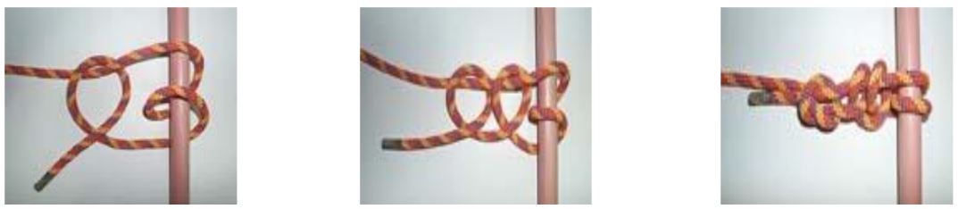 두겹말뚝매기 (Two half hitch knot)