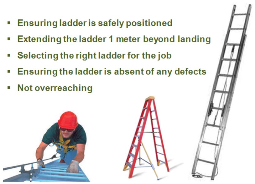 Prevention of Ladder fall hazard
