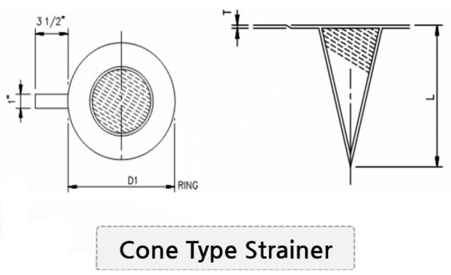 strainer 배관 이물질 제거